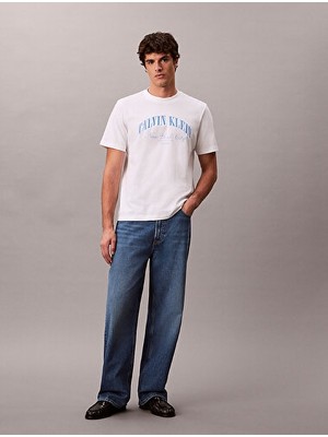 Calvin Klein Erkek 20's March Grafik Detaylı T-Shirt