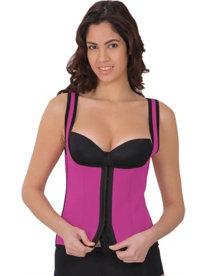 Yorpa Pembe Mı 9173 Terletici Agraflı Göğsü Açık Atlet Korse