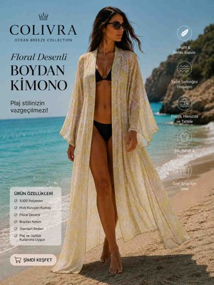 Colivra Çiçek Desenli Kimono