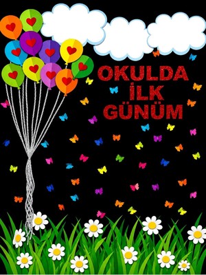 Promisebackdrop2 150X200 cm , Okulumda Ilk Günüm, Okul Etkinlik Kumaş Fon
