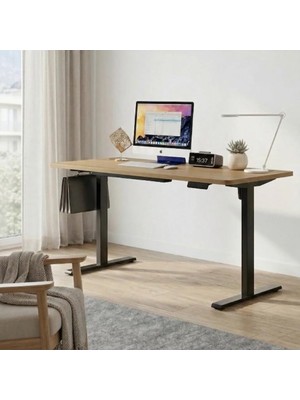 Adornist - Yüksekliği Ayarlanabilir Ergonomik Bilgisayar & Çalışma Masası - Tek Motorlu (2 Haf