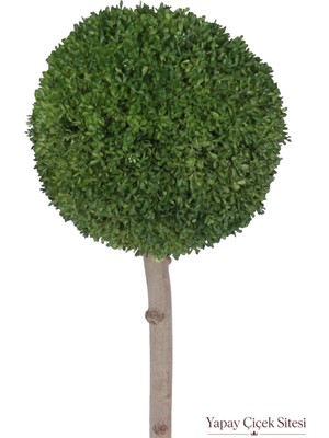 Yapay Çiçek Sitesi Ağaç Saplı Dekoratif Kaliteli Yapay Top Şişmşir Uv Dayanımlı 38 cm