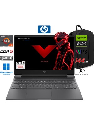 Hp victus 15-FB3038NT BX9U9EA 6gb RTX4050 Amd Ryzen 7 7445H 32GB Ram 1tb SSD 15.6 Inç Fhd 144Hz W11 Pro Taşınabilir Bilgisayar Prestij Çanta