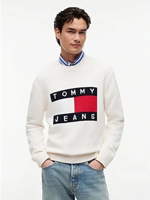 Tommy Hilfiger Tjm Erkek Regular Flag Kazak