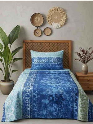 Collessia Home Bohem Tek Kişilik %100 Pamuk Saten Nevresim Seti 83 Tel (Çarşafsız) 160X220CM