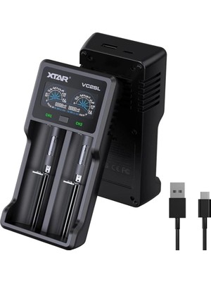 Evimdeyokyok Xtar VC2SL Ikili Li-Ion / Nı-Cd / Nı-Mh Pil Şarj Cihazı