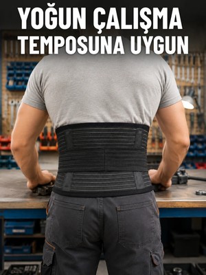 Marsilyan Bel Destek Korsesi Çift Sıkma Bantlı Ayarlanabilir Elastik Bel Kemeri