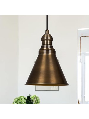 Bamyum Cole Eskitme Rengi Metal Sarkıt Avize Hol Lamba Rustik Vintage Iç Mekan Ofis Cafe Otel Butik