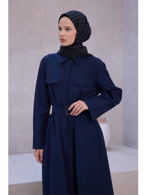 Belli Fresh Geometrik Desen Siyah Gri Vual Eşarp 1792 - 16
