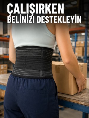 Najmaddin Tekn Ayarlanabilir Bel Korsesi Elastik Destek Bantlı Çalışma ve Günlük Kullanım Tekn Najmaddi