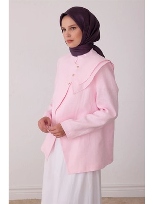 Belli Mor Soyut Desen %100 Twill Ipek Eşarp 4428-57