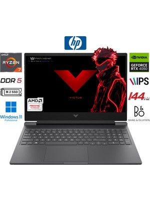 Hp victus 15-FB3038NT BX9U9EA 6gb RTX4050 Amd Ryzen 7 7445H 64GB Ram 2tb SSD 15.6 Inç Fhd 144Hz W11 Pro Taşınabilir Bilgisayar Prestij