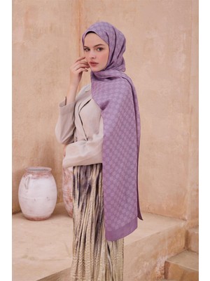 Belli Fresh Monogram Desen Lila Siena Şal 5 - 31