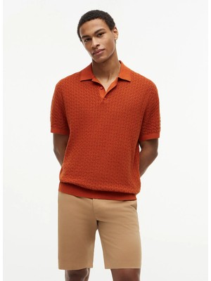 Tommy Hilfiger Kırmızı Erkek Kazak MW0MW43246S0F_GMD Structure Ss Pol
