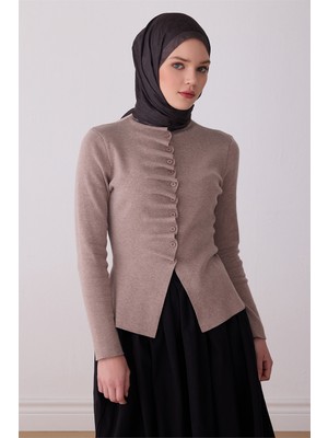 Belli Fresh Monogram Desen Acı Kahve J.monogram Şal - 2056