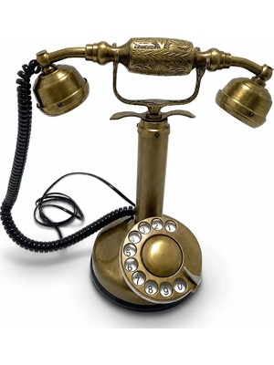 Epilons Pirinç Nostaljik Masa Telefonu 3210