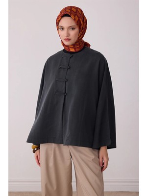 Belli Taba Geometrik Desen %100 Twill Ipek Eşarp 4408-83