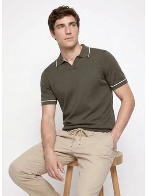 Altınyıldız Classics Haki Erkek Polo T-Shirt ACE044262189_HAK