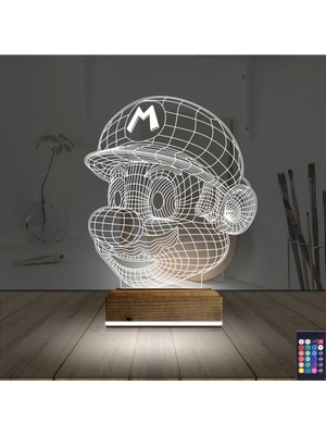 Luvivia Super Mario 3D Lamba - Masa Gece Lambası