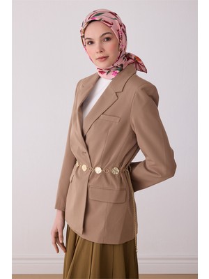Belli Pembe Çok Renkli Çiçek Desen %100 Twill Ipek Eşarp 4320 - 02