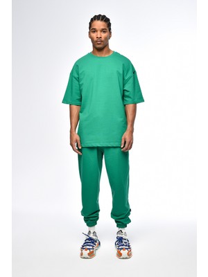 Vamos Paça Lastikli Basic Oversize Eşofman Takımı