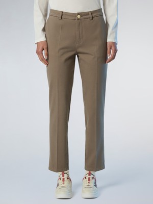North Sails Slim Fit Düz Paça Chino Kadın Pantolon