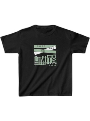 Zamerya Unisex Çocuk Baskılı T-Shirt - Siyah