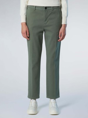 North Sails Slim Fit Düz Paça Chino Kadın Pantolon