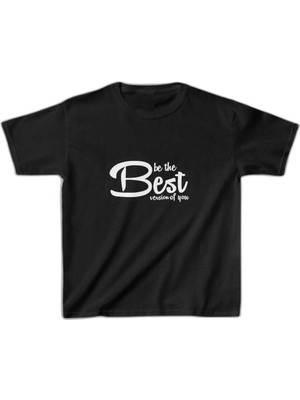 Zamerya Unisex Çocuk Baskılı T-Shirt - Siyah