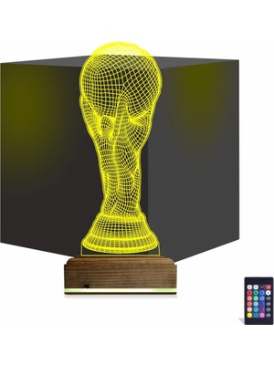 Luvivia Futbol Fifa Kupası 3D Lamba - Masa Gece Lambası