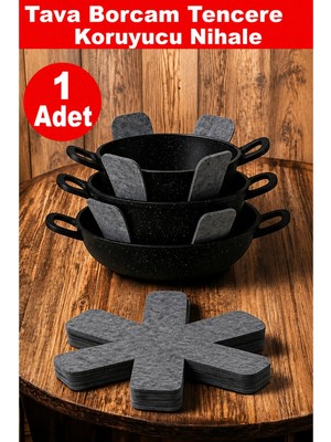 Wooly Life Tencere Tava Borcam Tabak Cam Koruyucu Çizdirmez Keçe 30X30 1 Adet
