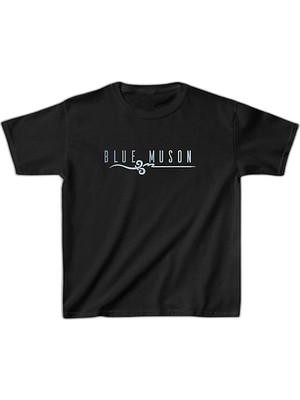 Zamerya Unisex Çocuk Baskılı T-Shirt - Siyah