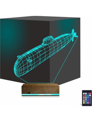 Luvivia Denizaltı 3D Lamba - Masa Gece Lambası