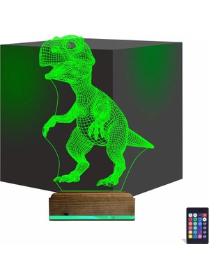 Luvivia Dinozor 3D Lamba - Masa Gece Lambası