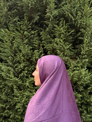 Mor Renk G Desen Eşarp