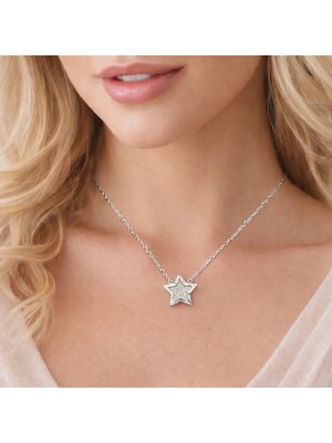ShellWetr Starry Yıldız Kolye | 925 Ayar Gümüş | Işıltılı | Hayallerin & Işıltının Simgesi