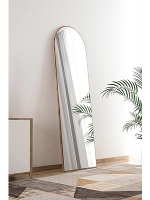 Tarz Design Ceviz Antre Koridor Konsol Duvar Salon Banyo Wc Ofis Yatak Odası Boy Ayna 40X120 cm