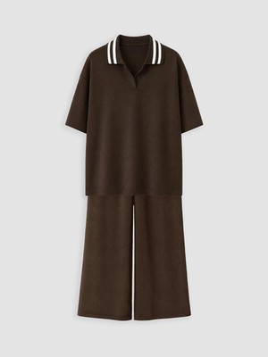 LC Waikiki Polo Yaka Kısa Kollu Kız Çocuk Soft Touch Takım  (W6)