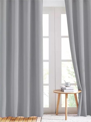 Cortibo Blackout Karartma Fon Perde Açık Gri, 200 x 250