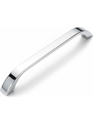Göksu Krom Metal Mutfak Dolap Kulpları, Çekmece Kapak Kulbu, Mobilya Kulp (96 Mm, Adet, 10)