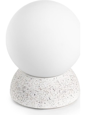 Lıa Dekoratif Beton Lamba - Kablolu (Led Ampül Hediyeli) - Kum