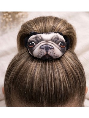 Femenino Yumuşak Puf Köpek Figürlü Lastik Toka
