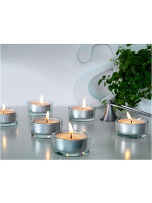 Glımma Beyaz 9 Saat 24 Adet Tealight Mum