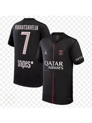 Breathless Psg 2025/26 Sezonu Kvaratskhelia Alternatif Forması (Siyah)
