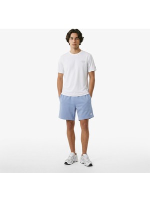 New Balance Reflective Poly Erkek Beyaz T-Shirt.wt