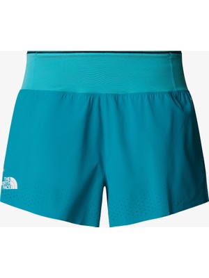 The North Face Summit Pacesetter 3in Kadın Mavi Koşu Şortu.-