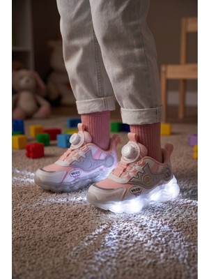 Vicco Hafif ve Ortopedik Işıklı Unisex Kız Erkek Çocuk Spor Ayakkabı