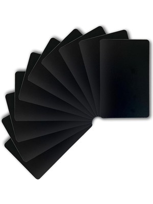Siyah Nfc Kart NTAG213 Pvc Mat - 10 Adet