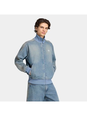 Adidas Denim Fb Erkek Mavi Ceket.-
