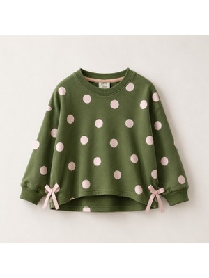 Ozzy Kids Kız Çocuk Puanlı Sweatshirt